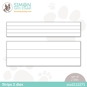Simon Says Stamp STRIPS 2 Wafer Dies sssd112271 *