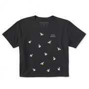 Women's Boo Bees Scatter Short Sleeve Crusher Boxy Tee