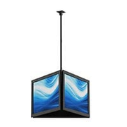 Monoprice Commercial Series Adjustable Folding Ceiling TV Mount for LED TVs 10in to 40in Max Weight up to 66 lbs. Max Extension 15.7in VESA Patterns up to 100x100