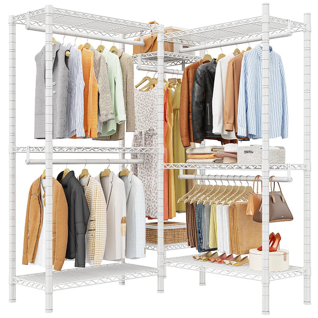Raybee 900LBS Heavy Duty Closet Rack, Portable Clothes Rack for Hanging