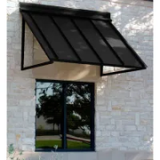 Awntech H22-3KN, Standing Seam 3-11/16'W x 2'H x 2'D Awning Black