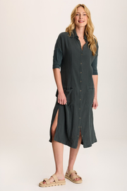 Hogue Gauze Duster Dress with Snap Front