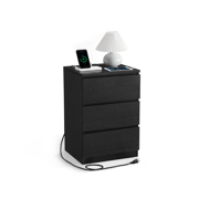 VASAGLE Nightstand with Charging Station