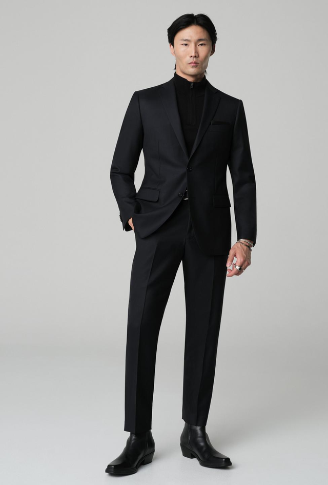 Men's Custom Suits - Johnby Twill Black Suit | INDOCHINO