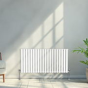 Right Radiators 600x1180mm Horizontal Single Oval Column Designer Radiator White