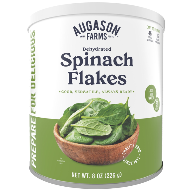 Dehydrated Spinach Flakes Can