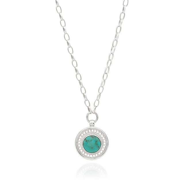 Luna Pendant Necklace - Silver - Engravable