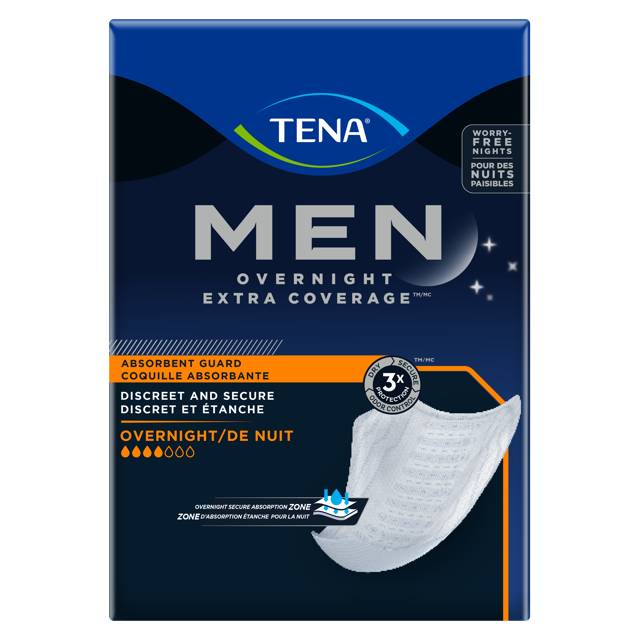 TENA Men Overnight Extra Coverage Guards