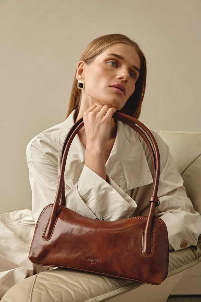 Fallon Chocolate Shoulder Bag - Slightly Imperfect