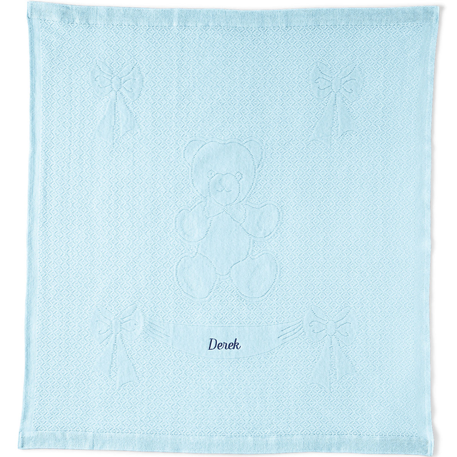 Scottish Lace Bear Baby Blanket