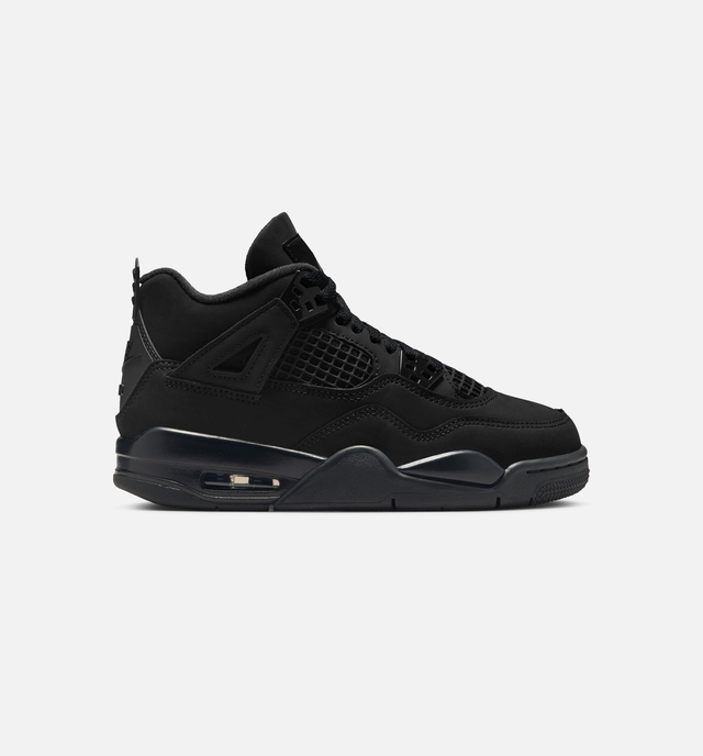 Air Jordan 4 Retro Black Cat Grade School Lifestyle Shoe - Black/Black/Light/Graphite Limit One Per Customer