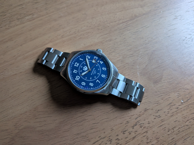 Automatic Field Watch - Micah 6:8 - BLUE DIAL