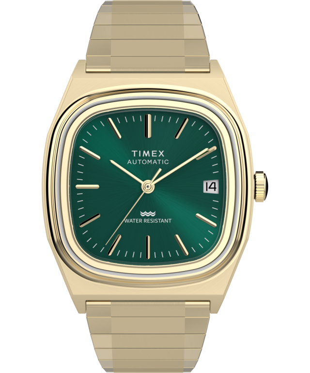 Timex® Automatic 1983 E Line 34mm Stainless Steel Expansion Band Watch