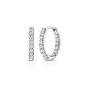 Audrey Inside Out Lab Diamond Pavé Huggies