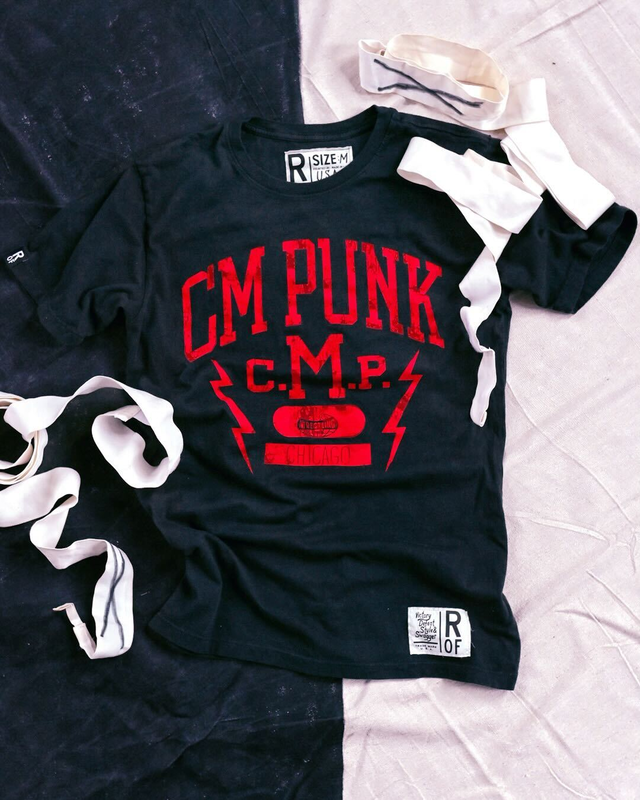 CM Punk Vintage Black Tee
