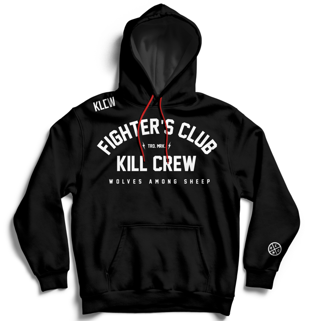 FIGHTER'S CLUB HOODIE - BLACK
