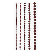 Round Rhinestone Border Stickers