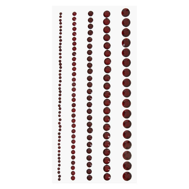Round Rhinestone Border Stickers