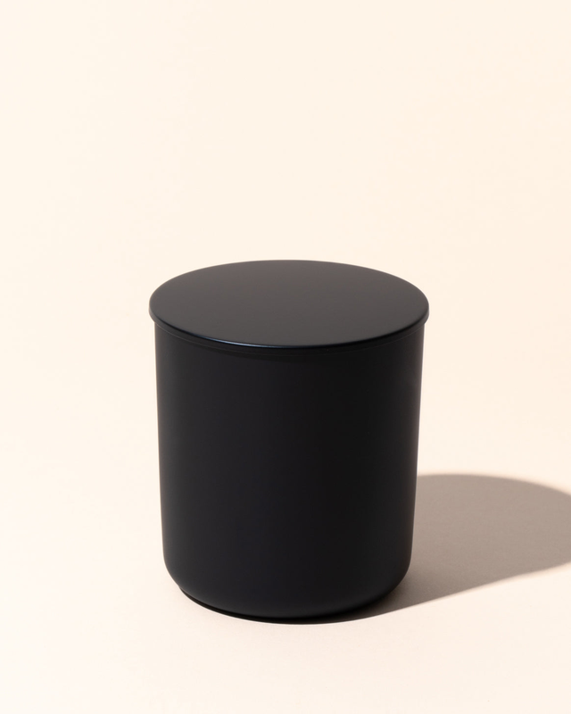 8oz aura vessel & lid - matte black - the stash