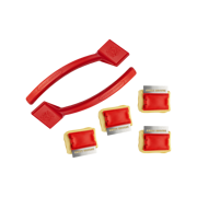 Double Up: 2 Handles + 4 Cleaning Heads (w/ Scraper)