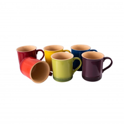 Chasseur La Cuisson Mug 6-Piece Set 350ml | Macaron Vivid