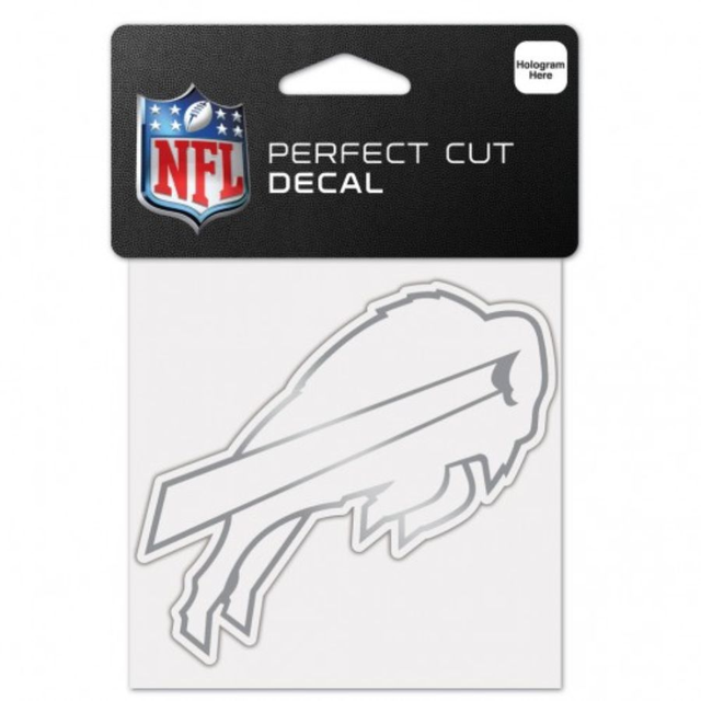 Buffalo Bills - 4x4 Silver Metallic Die Cut Decal