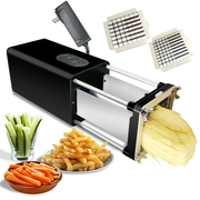 Electric Potato Cutter French Fries Vegetable Slicer Automatic Food Processor (No FDA, BPA Free) - EU Plug