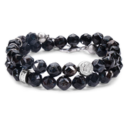 Double Wrap 8mm Nuummite Bracelet