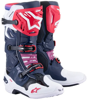 Alpinestars Tech 10 Boots Supervented Night Navy White Rainbow