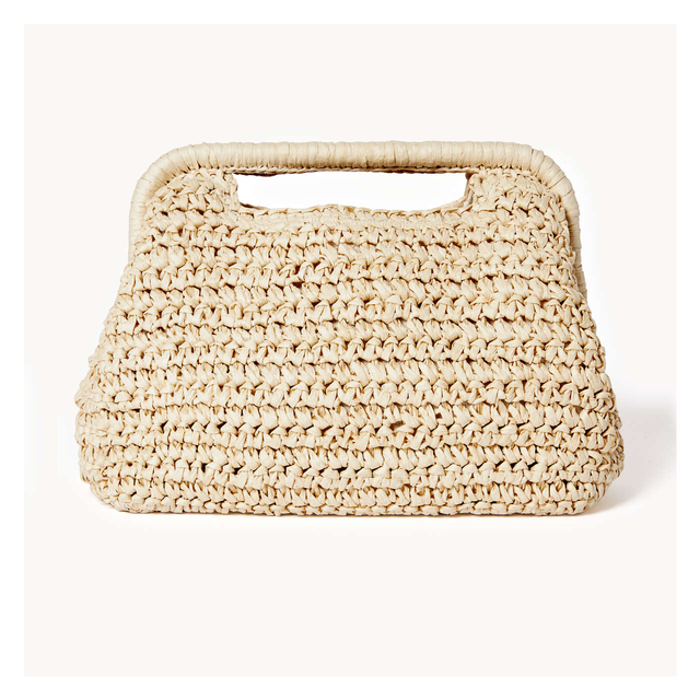 Raffia Clutch