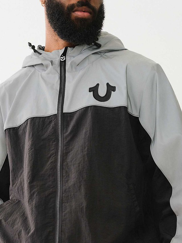 REFLECTIVE ZIP HOODED WINDBREAKER