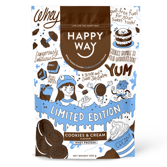 Cookies & Cream Whey Protein Powder 500g