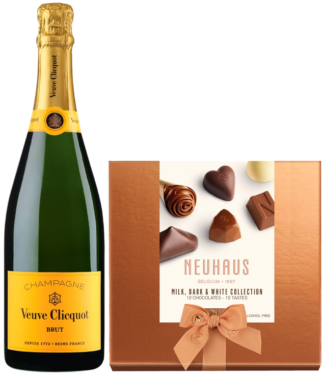 Veuve Clicquot Yellow Label Brut & Neuhaus Chocolates Gift Set