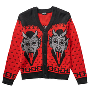 Krampus the Christmas Devil Cardigan