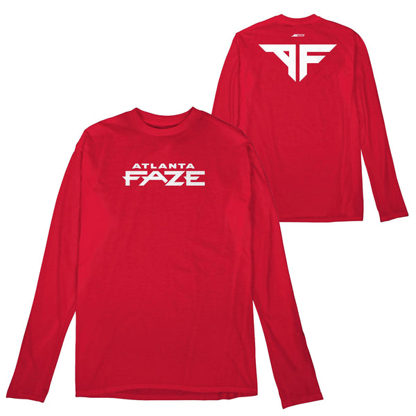 Atlanta FaZe Signature Logo Red Long Sleeve T-Shirt