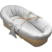 Waffle Pique Baby Moses Basket