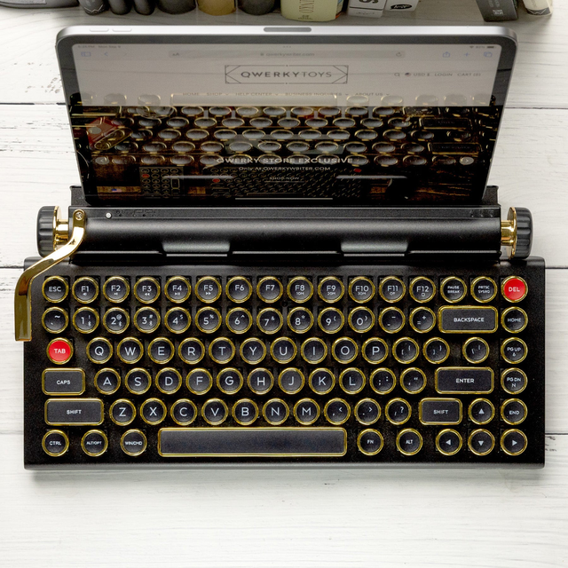 BLACK GOLD QWERKYWRITER® US Layout Limited Store Exclusive