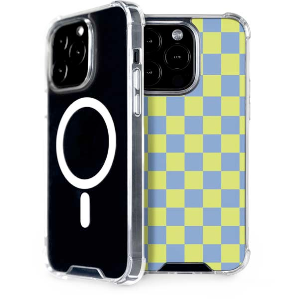 Neon Checkered iPhone 15 Pro MagSafe Case