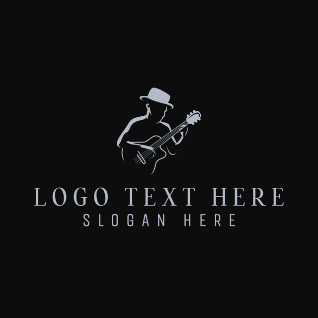 Country Music Guitar Performer Logo | BrandCrowd Logo Maker | BrandCrowd