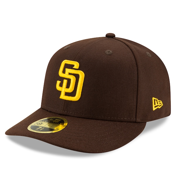 Men's San Diego Padres New Era Brown Authentic Collection On-Field Low Profile 59FIFTY Fitted Hat