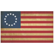 Tea Stained Betsy Ross Flag – 3’x5’ Nylon Printed Flag