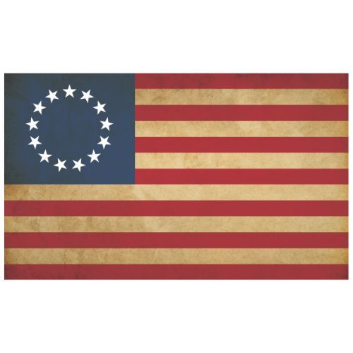 Tea Stained Betsy Ross Flag – 3’x5’ Nylon Printed Flag