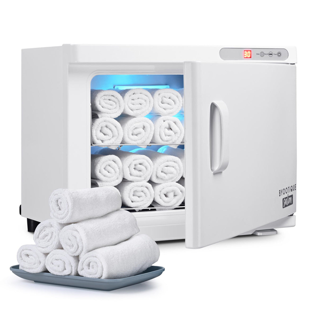 TheLAShop 23L 2in1 Towel Warmer Cabinet Heated & UV Sterilizer 2-Racks