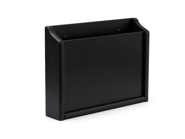 15” Wide Hanging File Holder, Wooden Single Pocket, Wall Mount, HIPAA Compliant