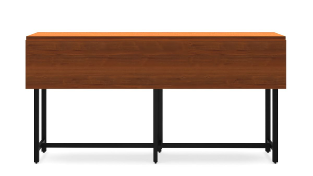 Origami Drop Leaf Rectangular Dining Table - FOLDED