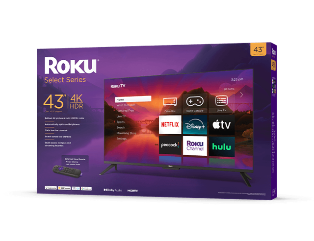Roku Select Series 4K TV 43"