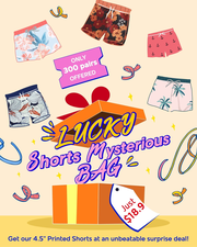 4.5 Inch Printed Swim Trunks Mysterious Bag