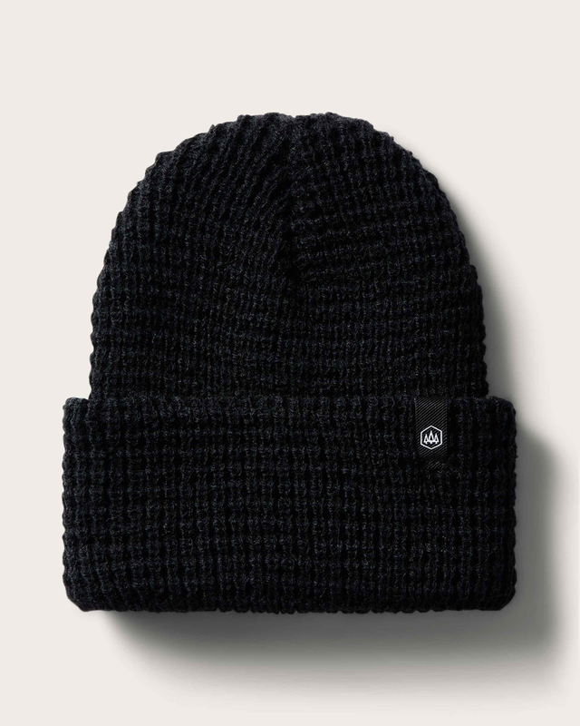 Baby Ranger Beanie in Black Waffle