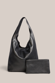 Scarlett 2.0 Black Leather Hobo