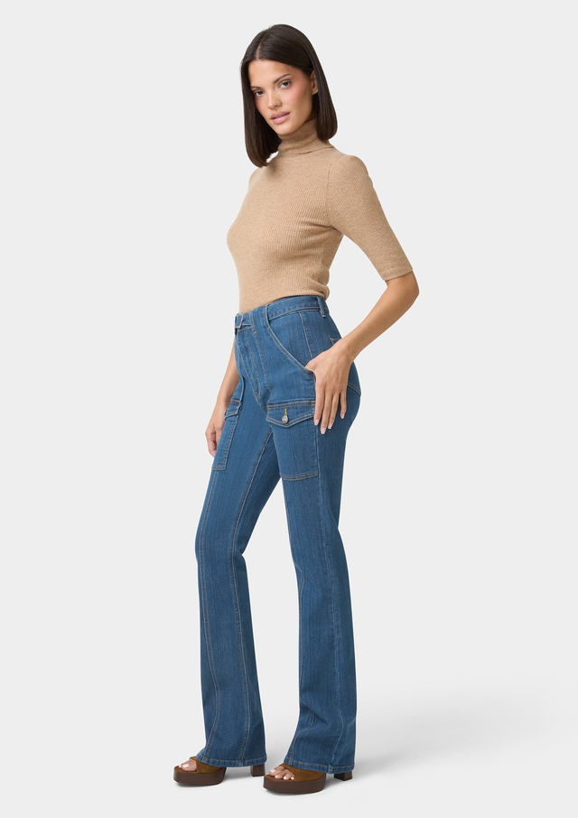Tall Cassie Cargo Bootcut Jeans